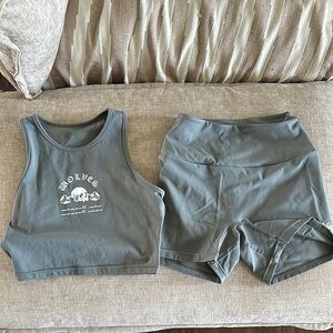 Darc Sport Wolves Graphic Tank and Shorts Set